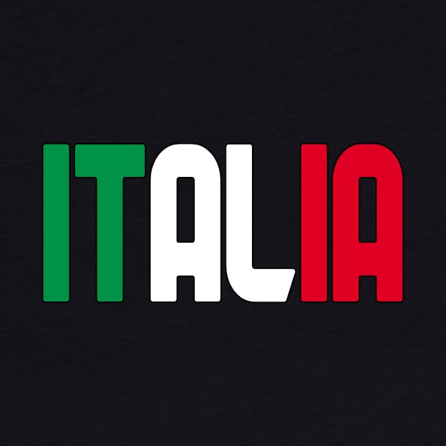 Italy name with flag by Jambo Designs